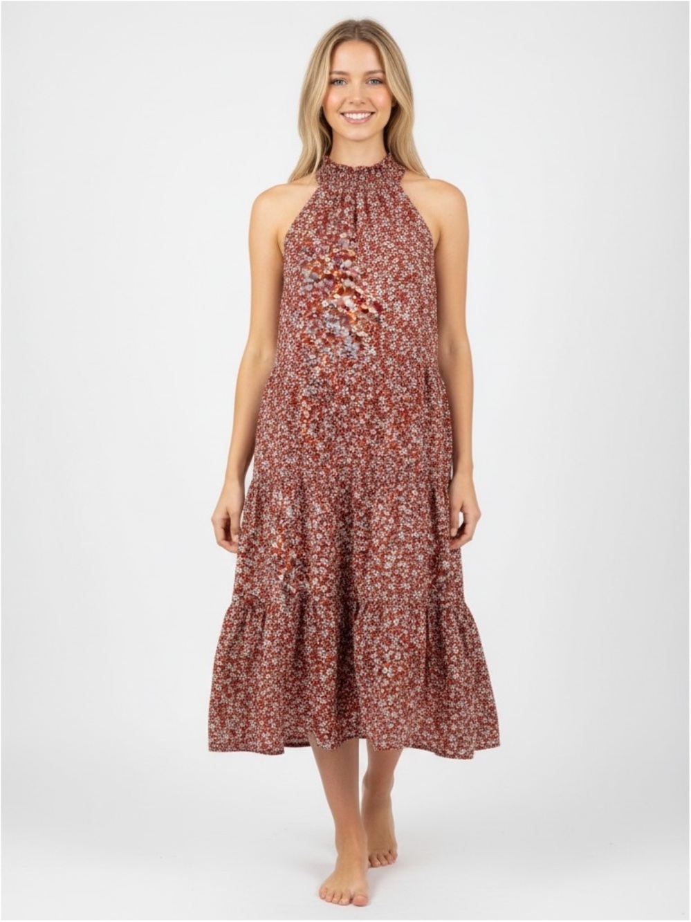 CeCe Women’s XS Red Daisy Dress